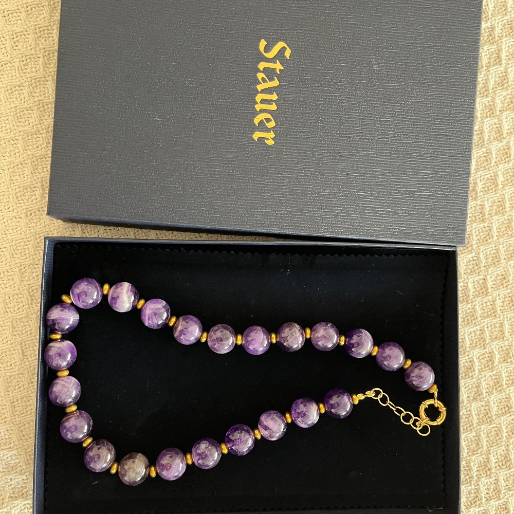 Stayer amethyst ball necklace